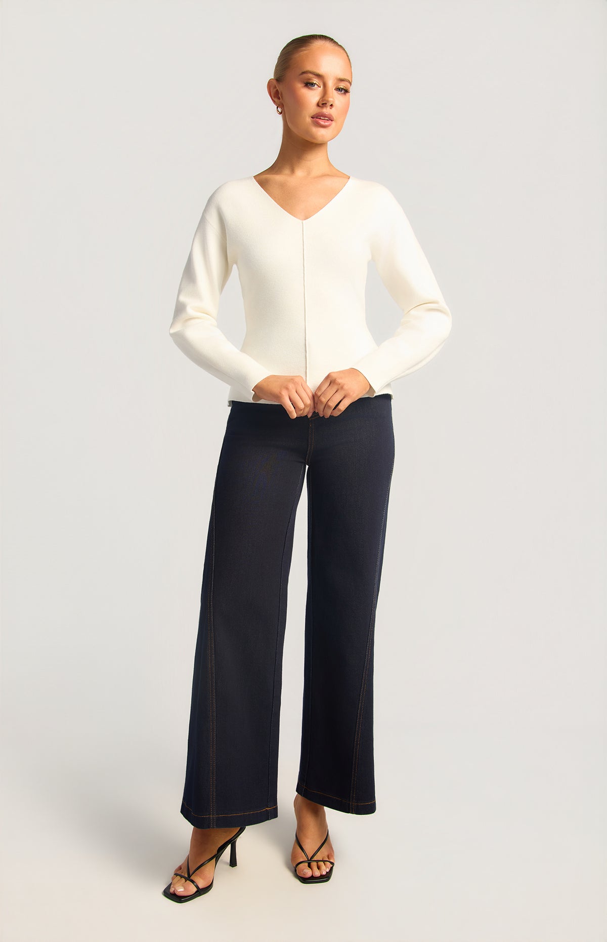 Micaela Knit Top - White