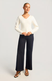 Micaela Knit Top - White