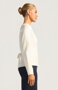 Micaela Knit Top - White