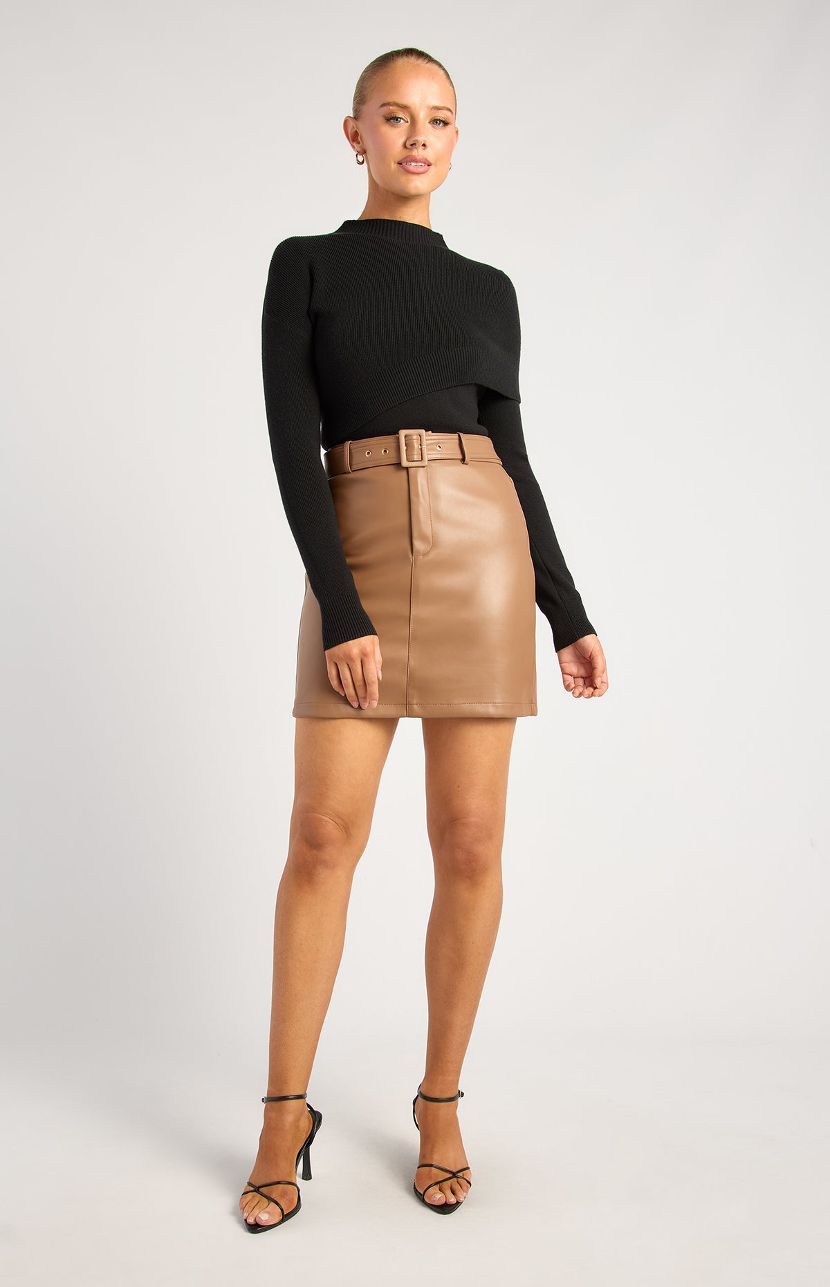 Kavali Long Sleeve Knit Top - Black