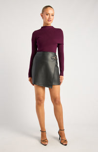 Kavali Long Sleeve Knit Top - Merlot
