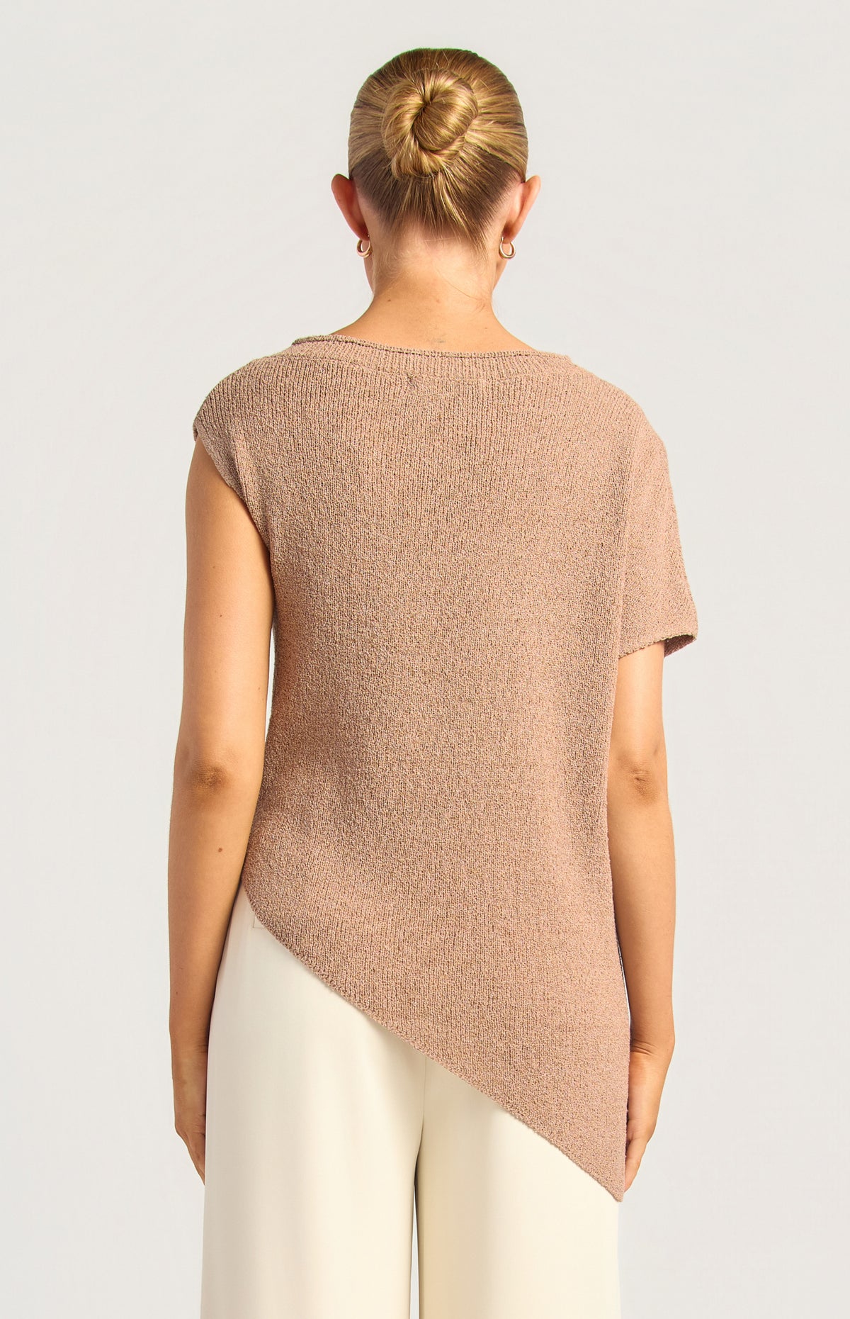 Kinara Short Sleeve Top - Brown Marl