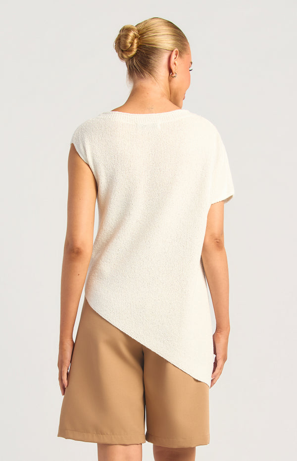 Kinara Short Sleeve Top - White