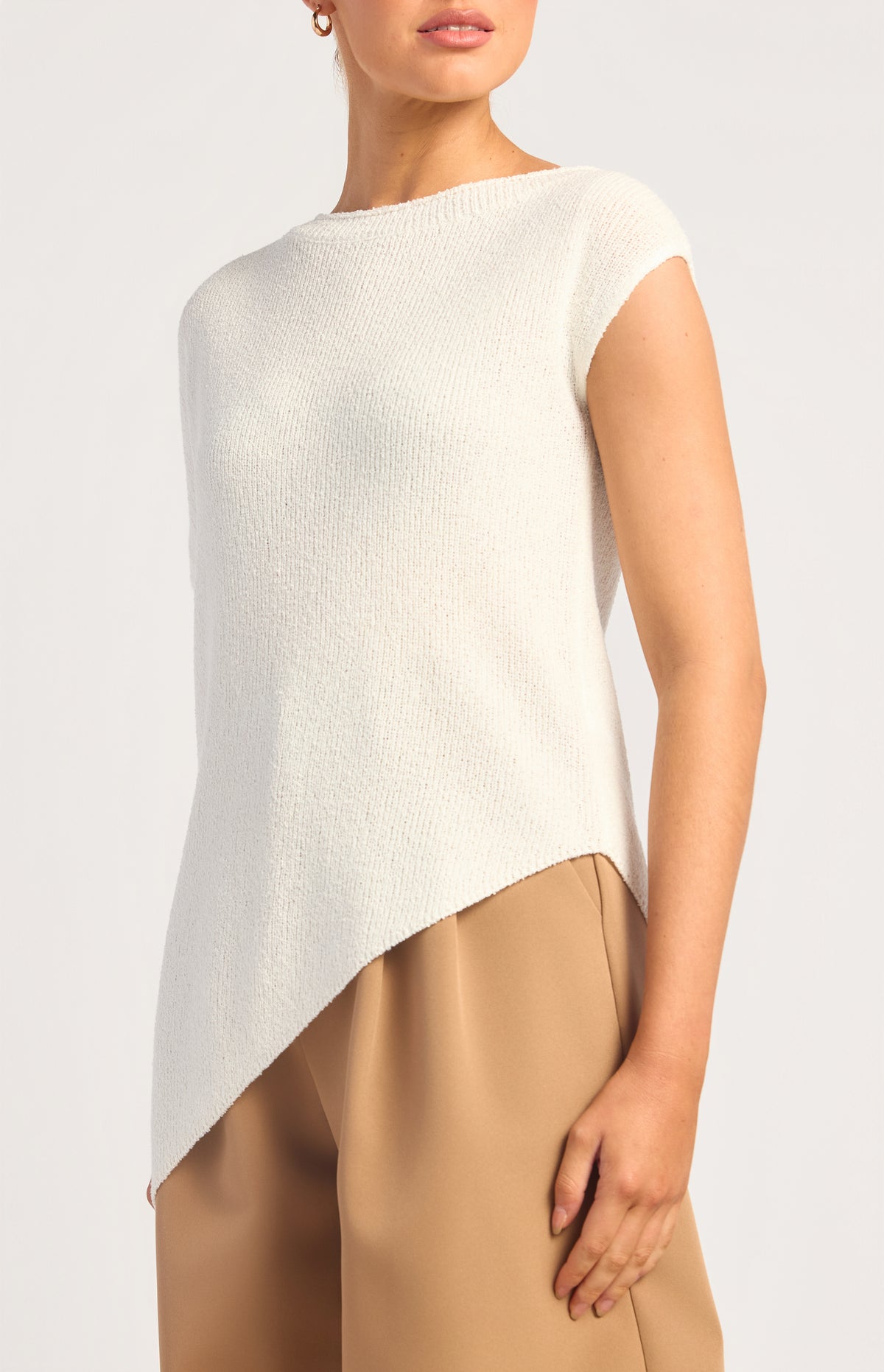 Kinara Short Sleeve Top - White