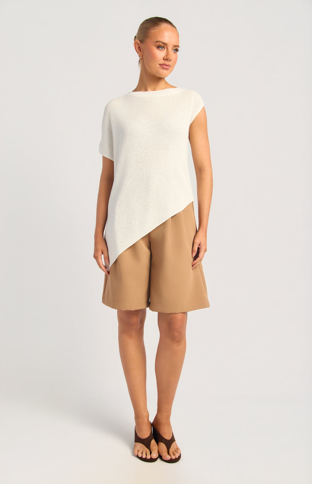 Kinara Short Sleeve Top - White