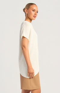 Kinara Short Sleeve Top - White