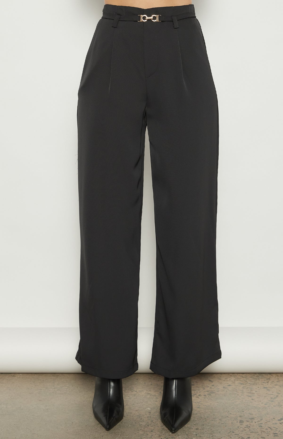 Bradley Wide Leg Pants - Black