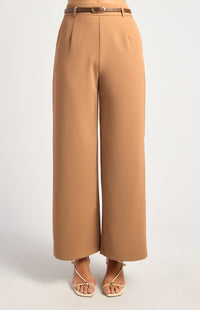 Etta Straight Leg Pants - Mocha