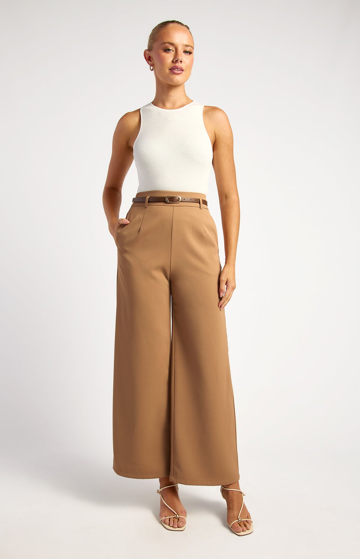 Etta Straight Leg Pants - Mocha