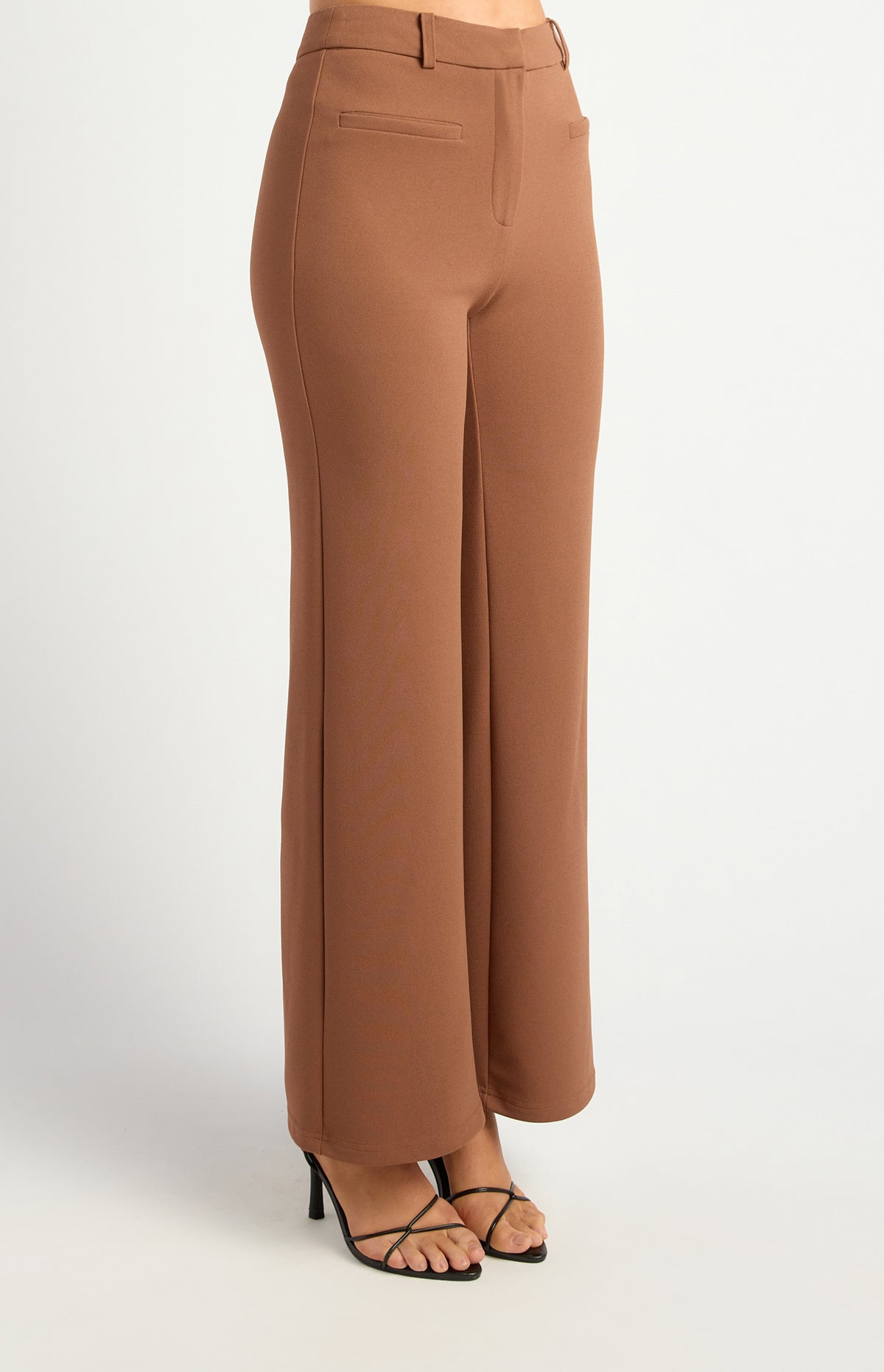 Ghislaine Bell Bottom Pants - Mocha
