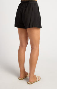 Jonathan High Waisted Shorts - Black