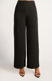 Abril High Waisted Pants - Black