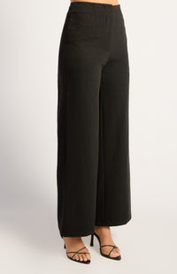 Abril High Waisted Pants - Black