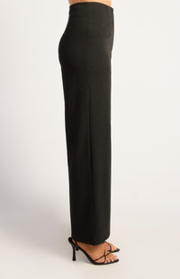 Abril High Waisted Pants - Black