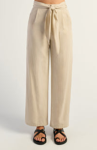 Thomas Wide Leg Pants - Beige