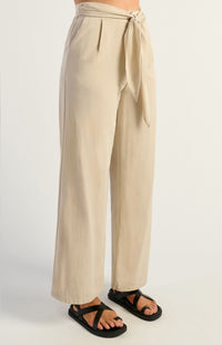 Thomas Wide Leg Pants - Beige