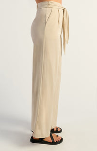 Thomas Wide Leg Pants - Beige