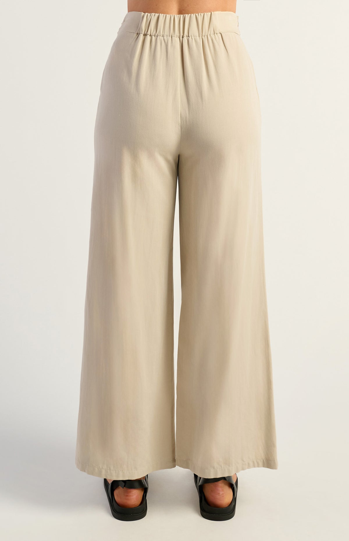 Thomas Wide Leg Pants - Beige