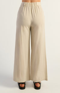 Thomas Wide Leg Pants - Beige