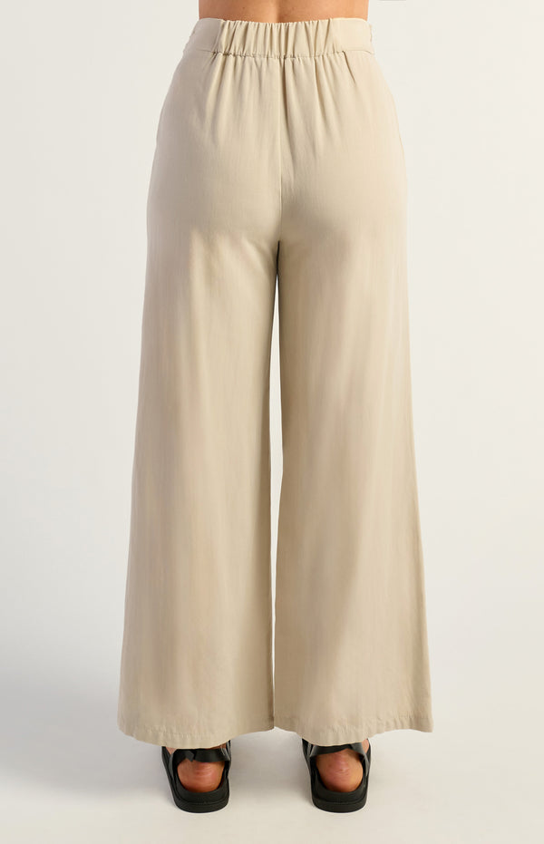 Thomas Wide Leg Pants - Beige
