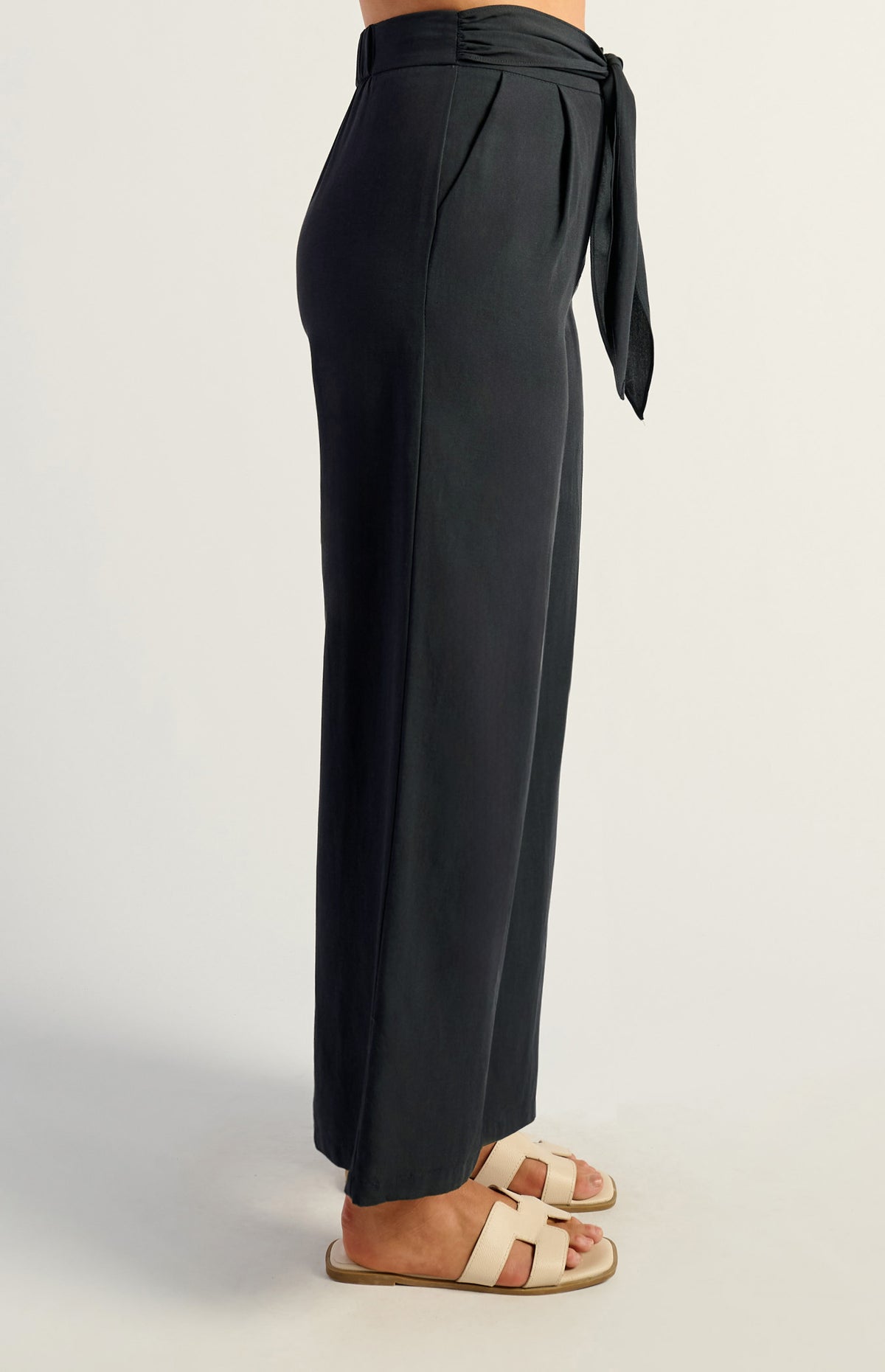 Thomas Wide Leg Pants - Navy