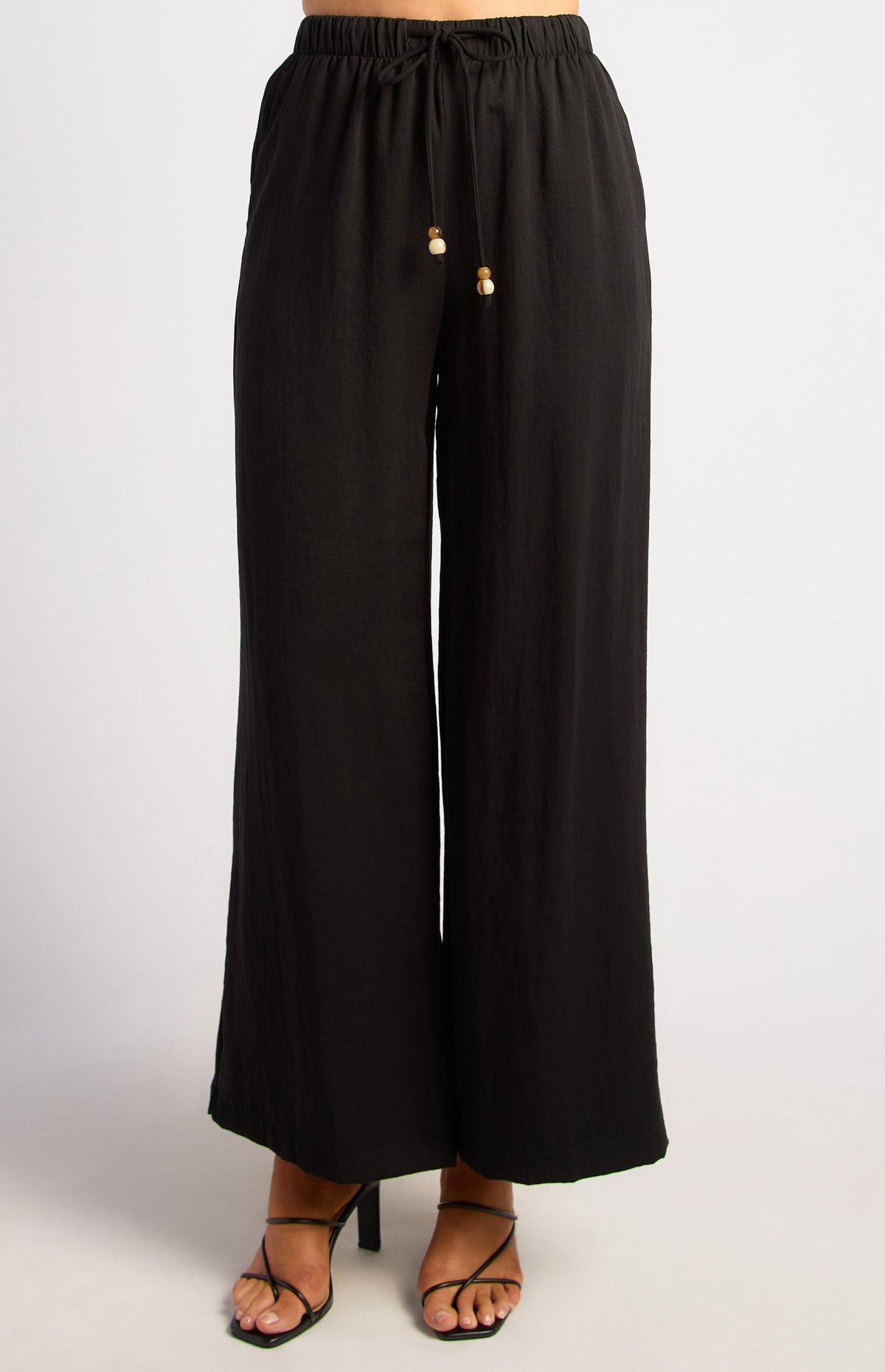 Joshua Wide Leg Pants - Black