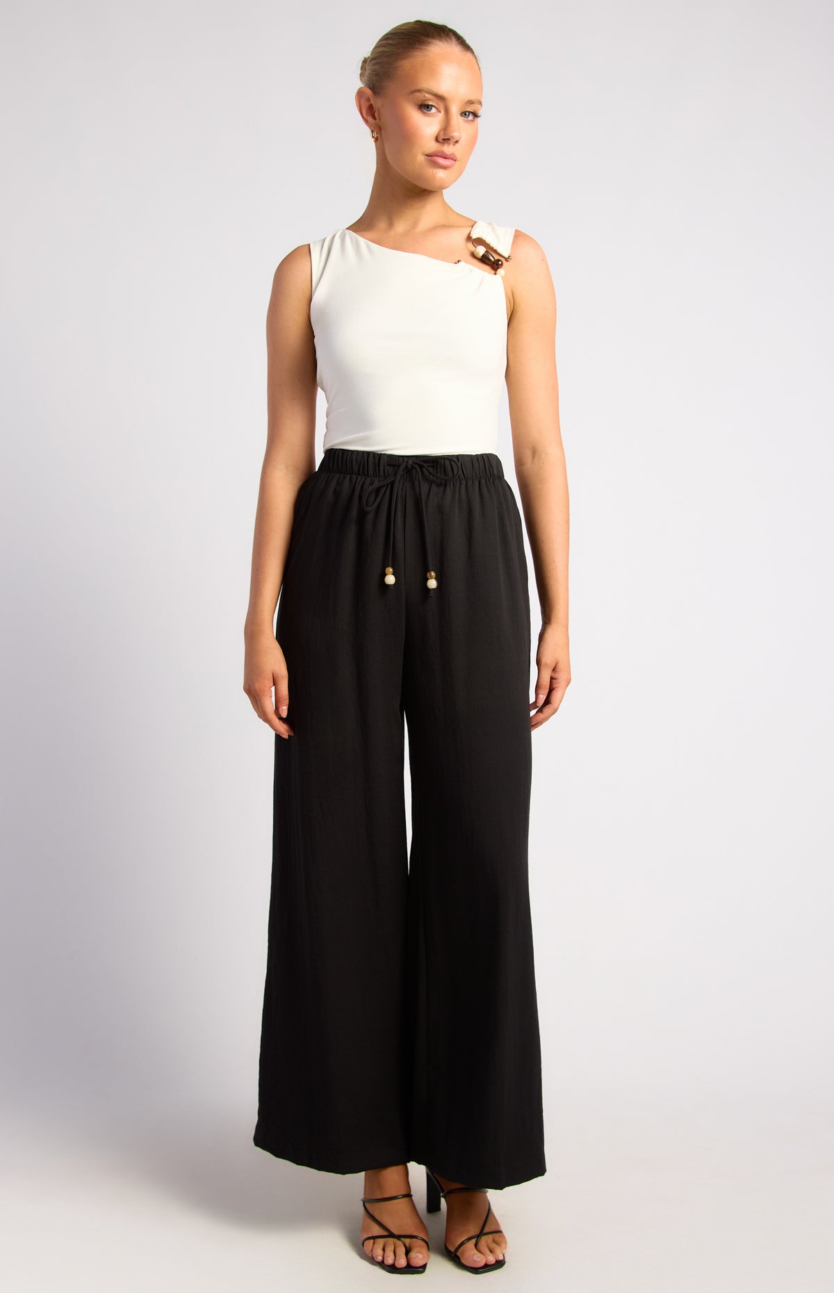 Joshua Wide Leg Pants - Black