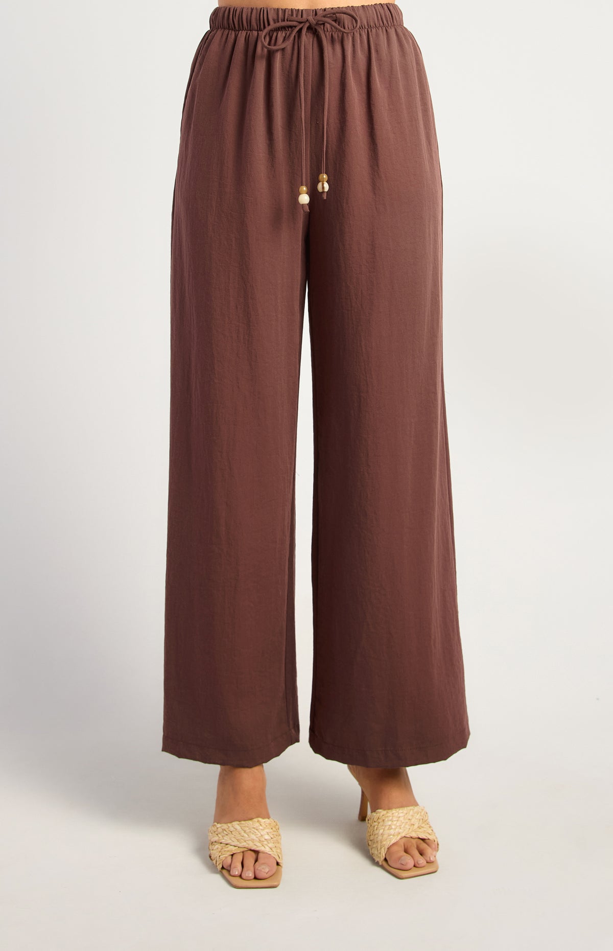 Joshua Wide Leg Pants - Espresso