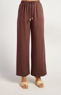 Joshua Wide Leg Pants - Espresso