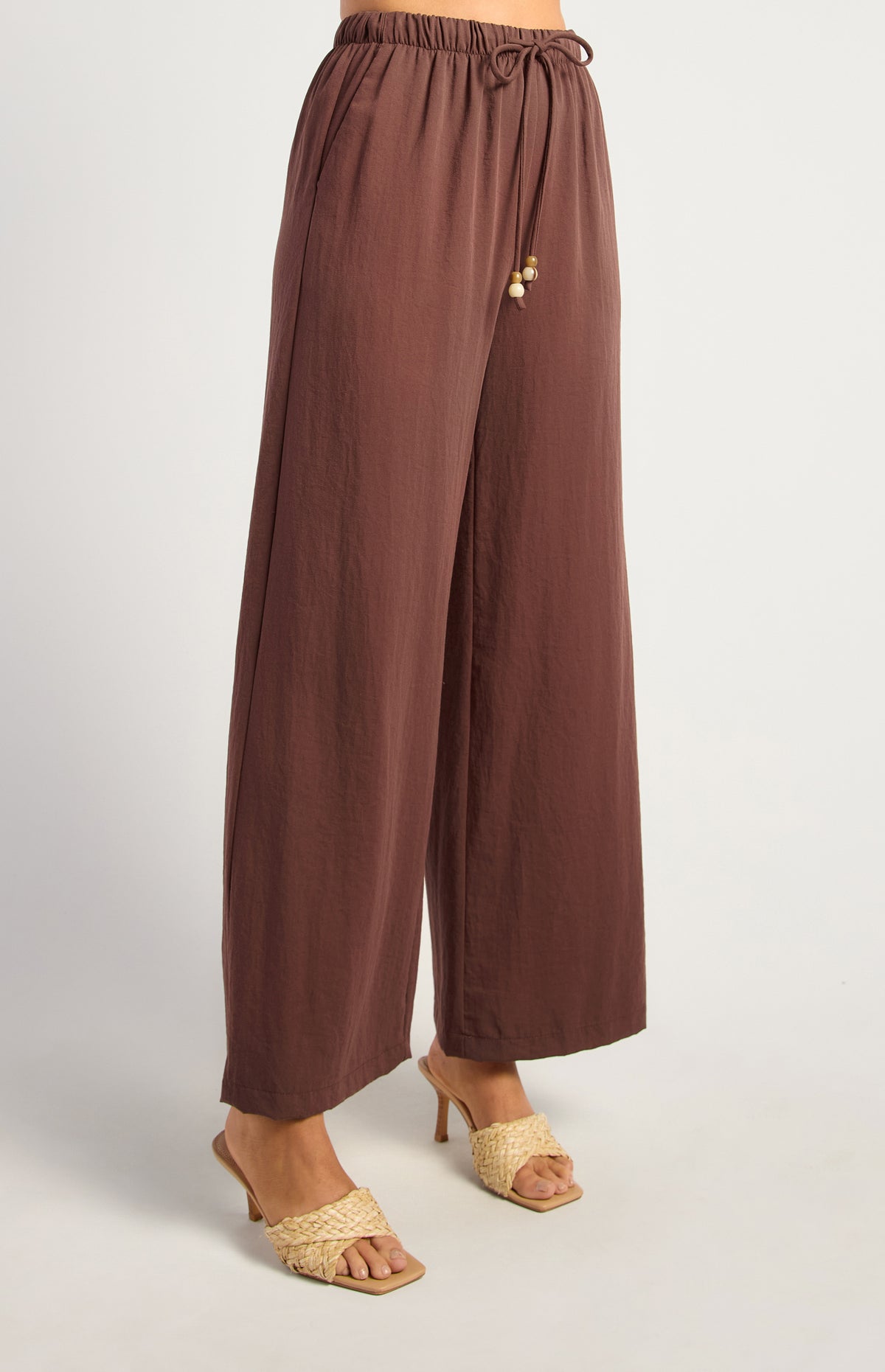 Joshua Wide Leg Pants - Espresso