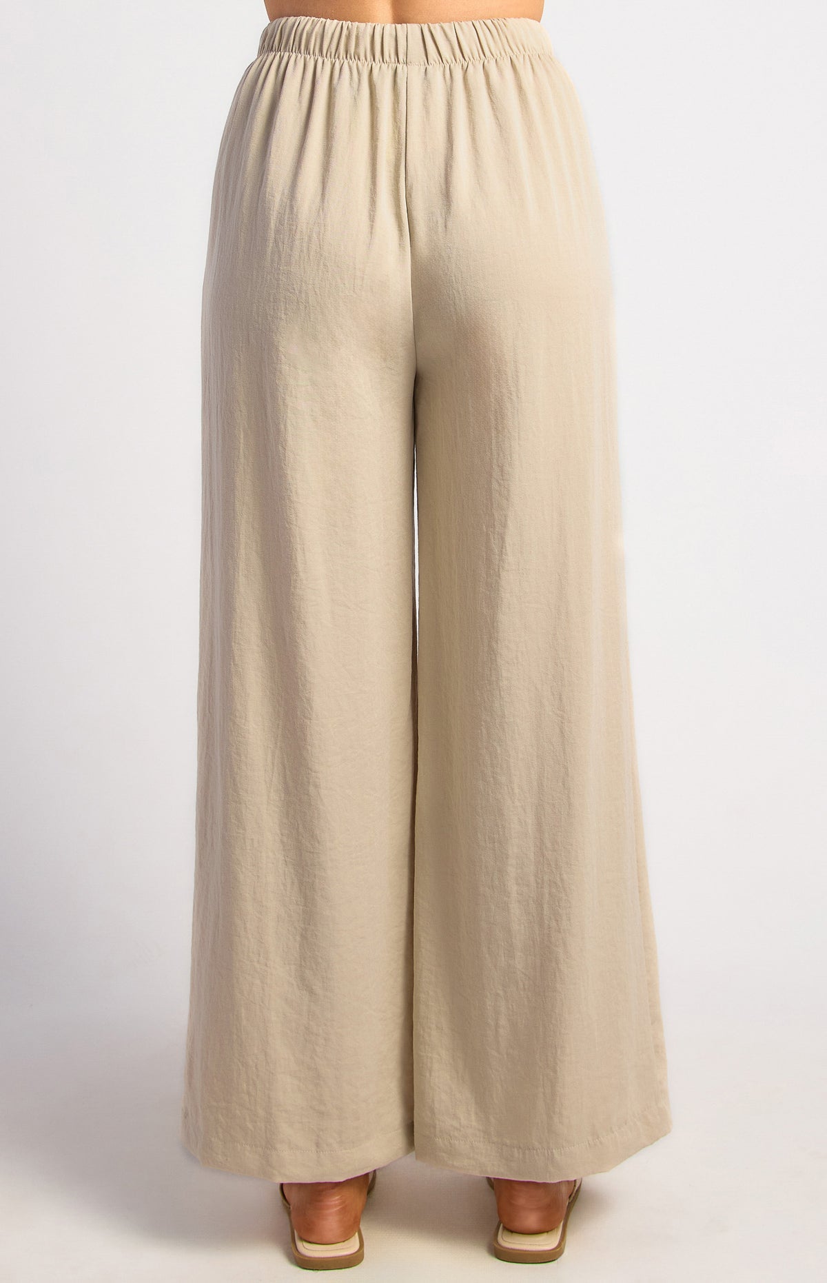 Joshua Wide Leg Pants - Stone