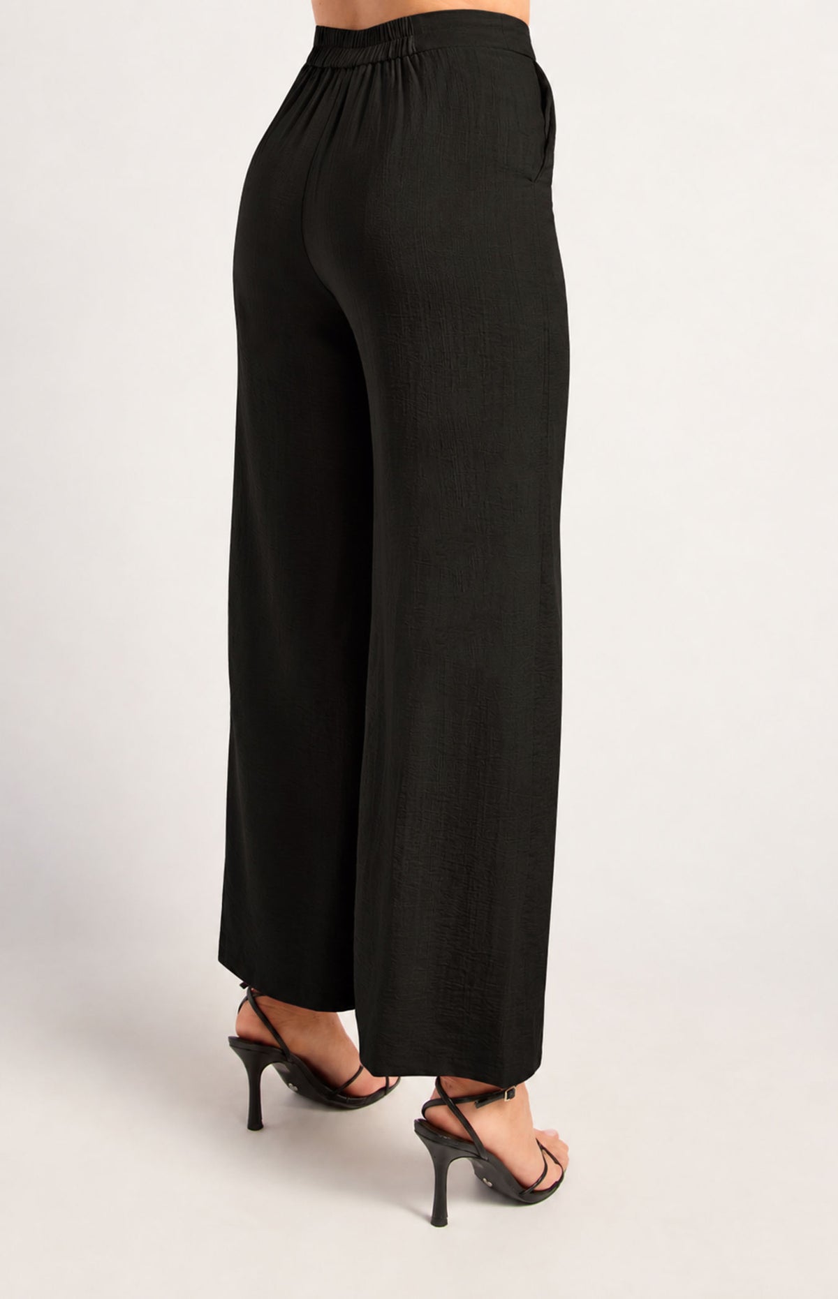 Dustin Textured Pants - Black