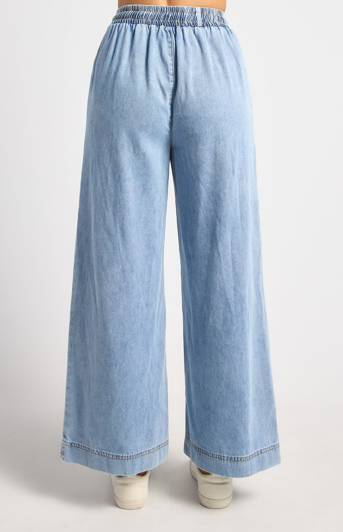 Angelina Chambray Pants - Light Blue