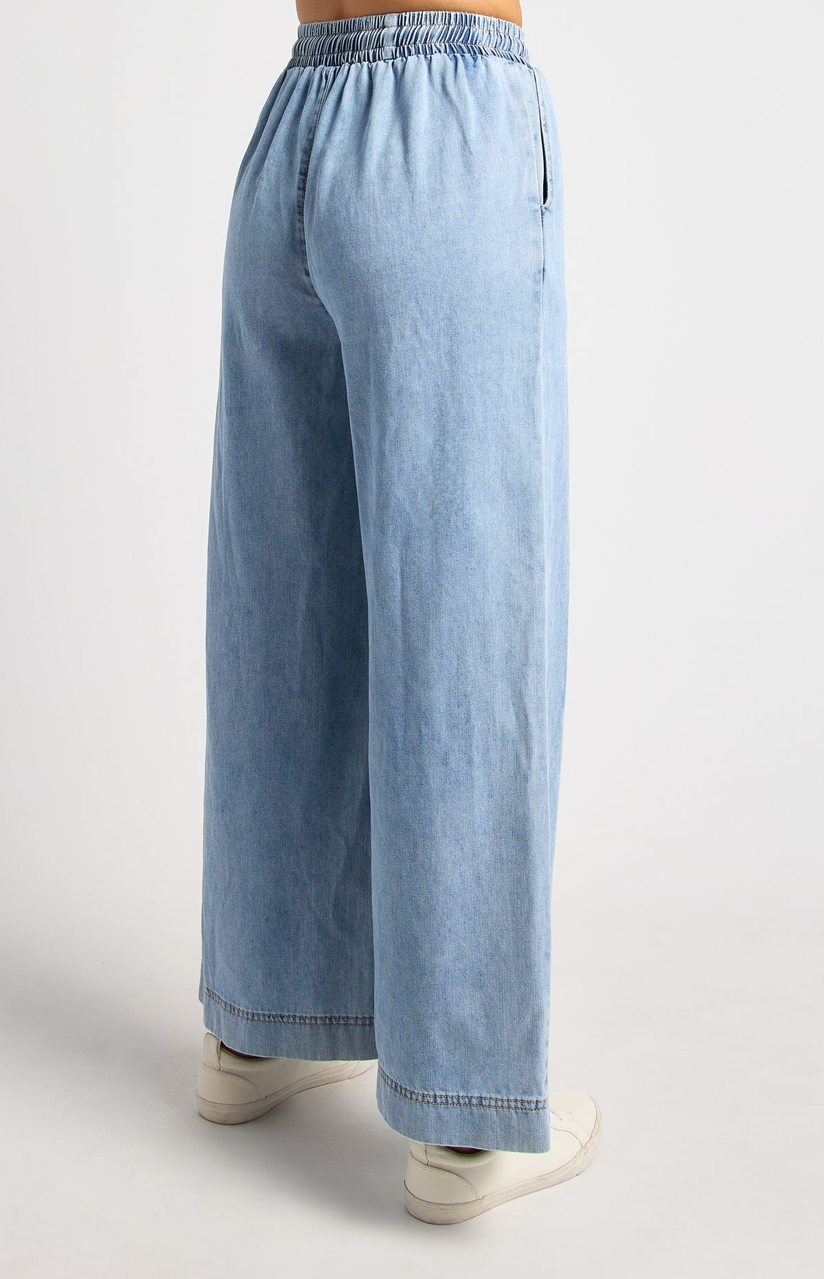 Angelina Chambray Pants - Light Blue