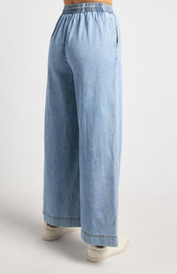 Angelina Chambray Pants - Light Blue