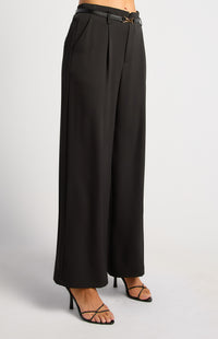 Adina Wide Leg Pants - Black