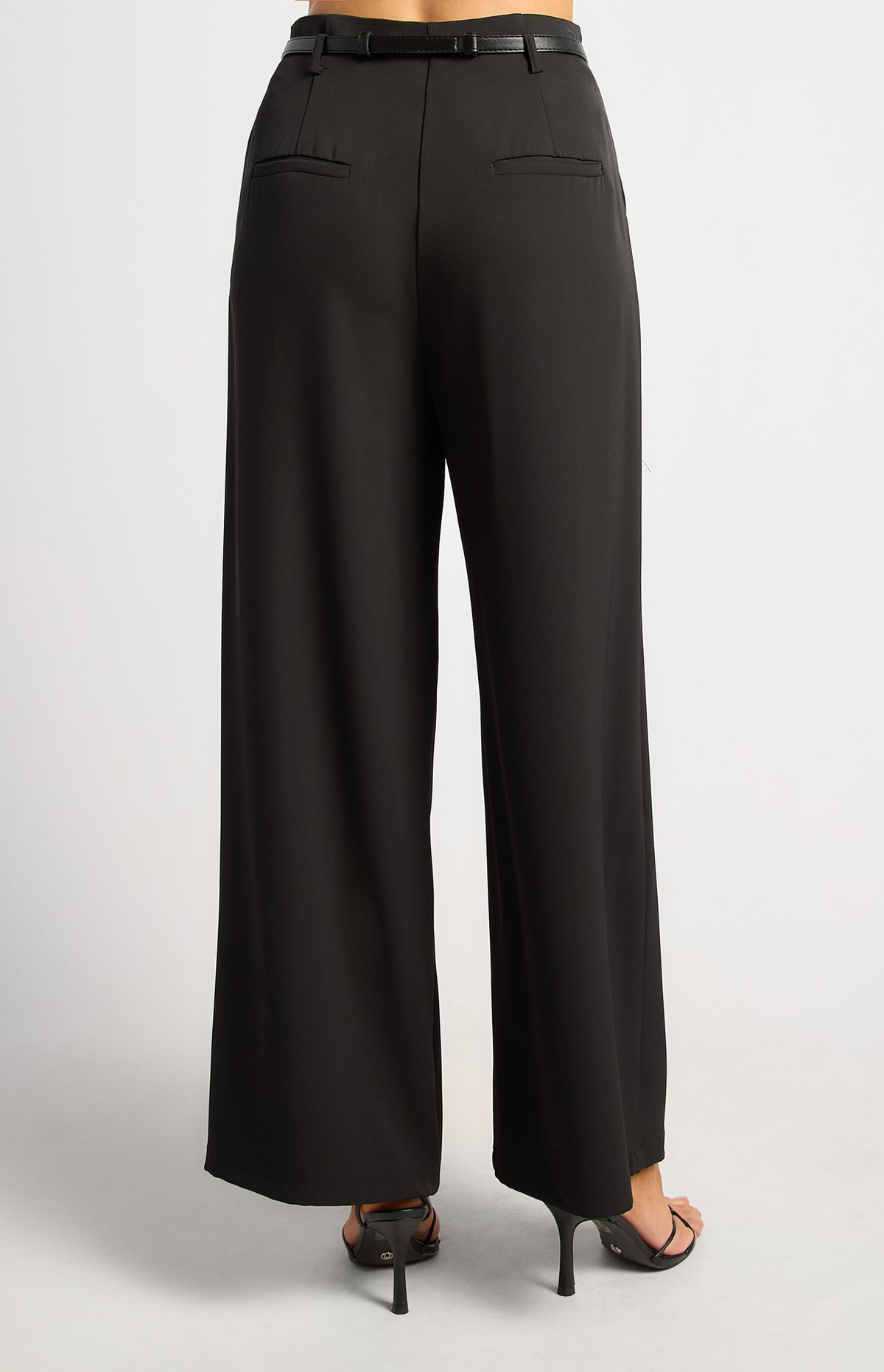 Adina Wide Leg Pants - Black