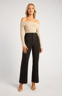 Haylie High Waisted Pants - Black