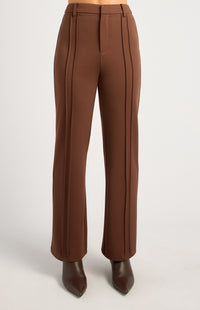 Haylie High Waisted Pants - Chocolate