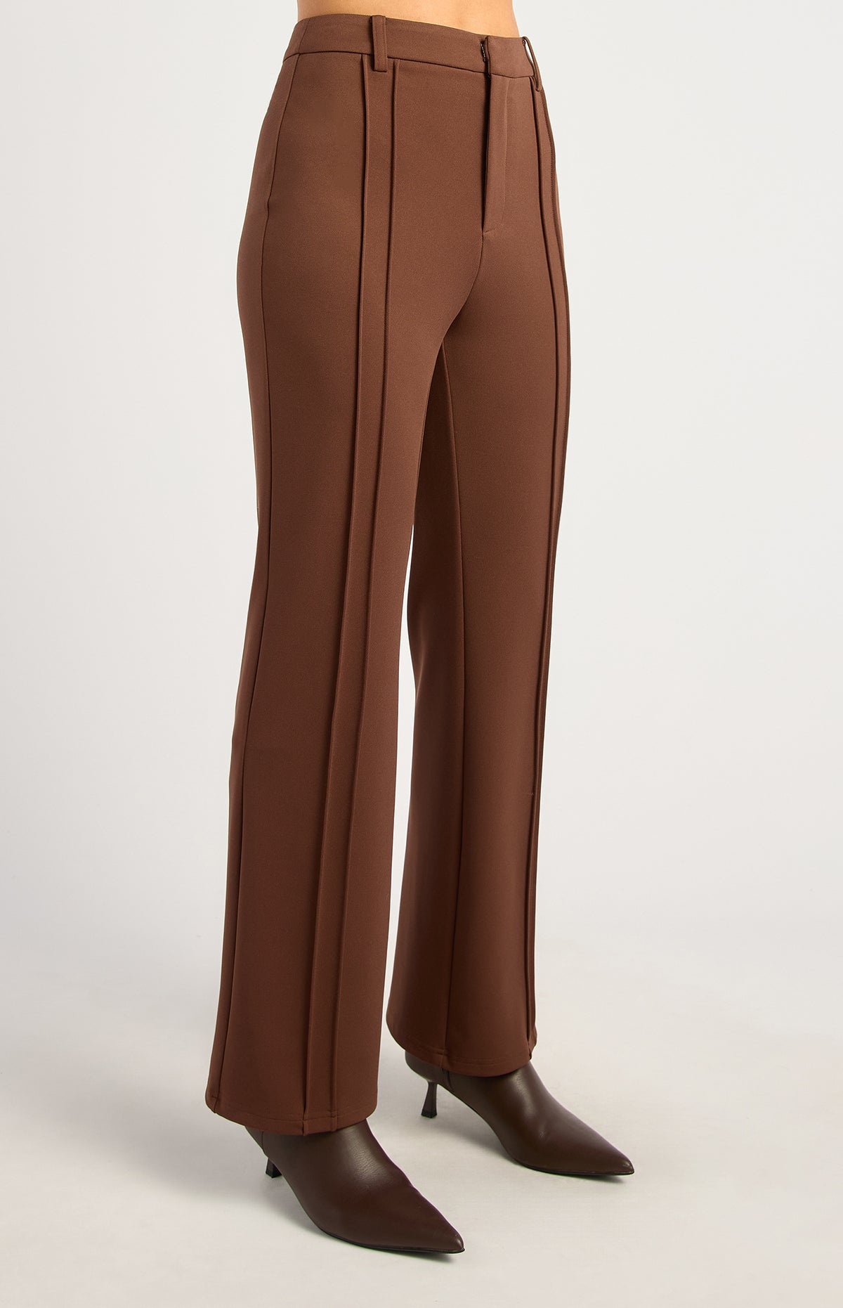 Haylie High Waisted Pants - Chocolate