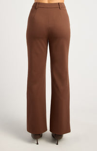 Haylie High Waisted Pants - Chocolate