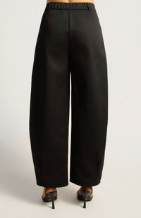 Sakia High Waisted Barrel Pants - Black