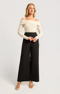 Clemens Straight Leg Pants - Black