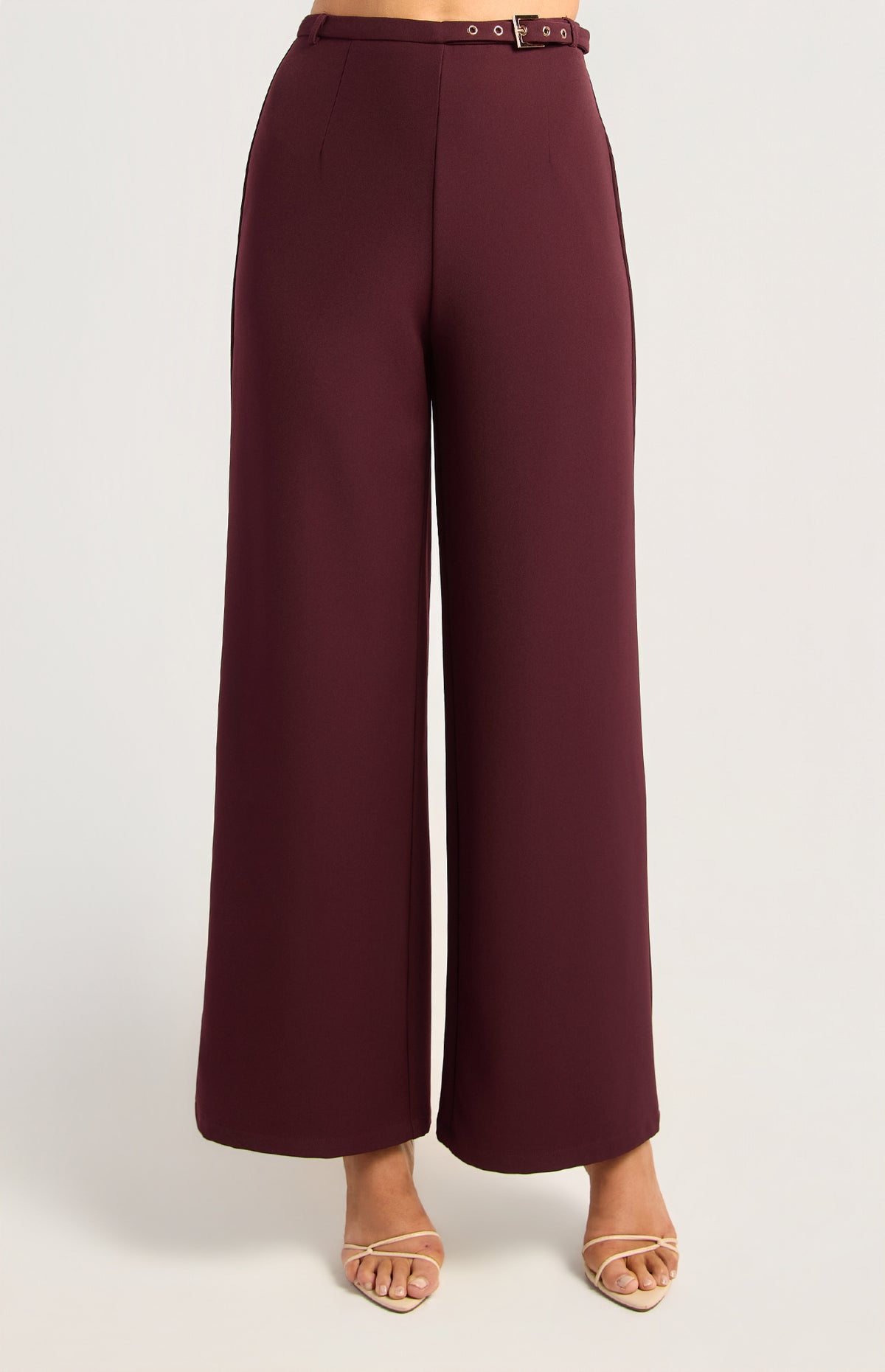 Clemens Straight Leg Pants - Burgundy