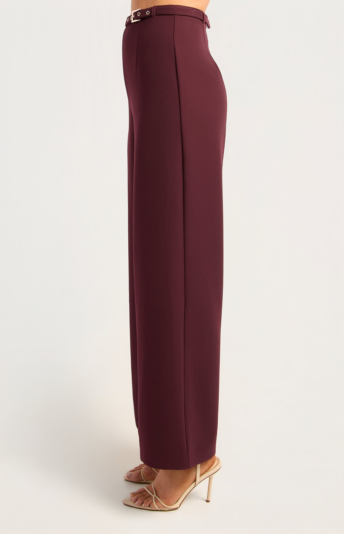 Clemens Straight Leg Pants - Burgundy
