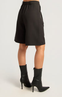Bermuda Long Line Shorts - Black