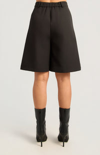 Bermuda Long Line Shorts - Black