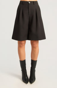 Bermuda Long Line Shorts - Black