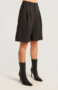 Bermuda Long Line Shorts - Black