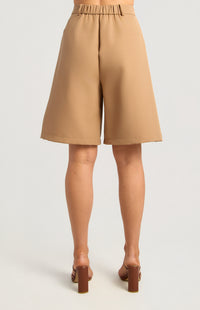 Bermuda Long Line Shorts - Camel